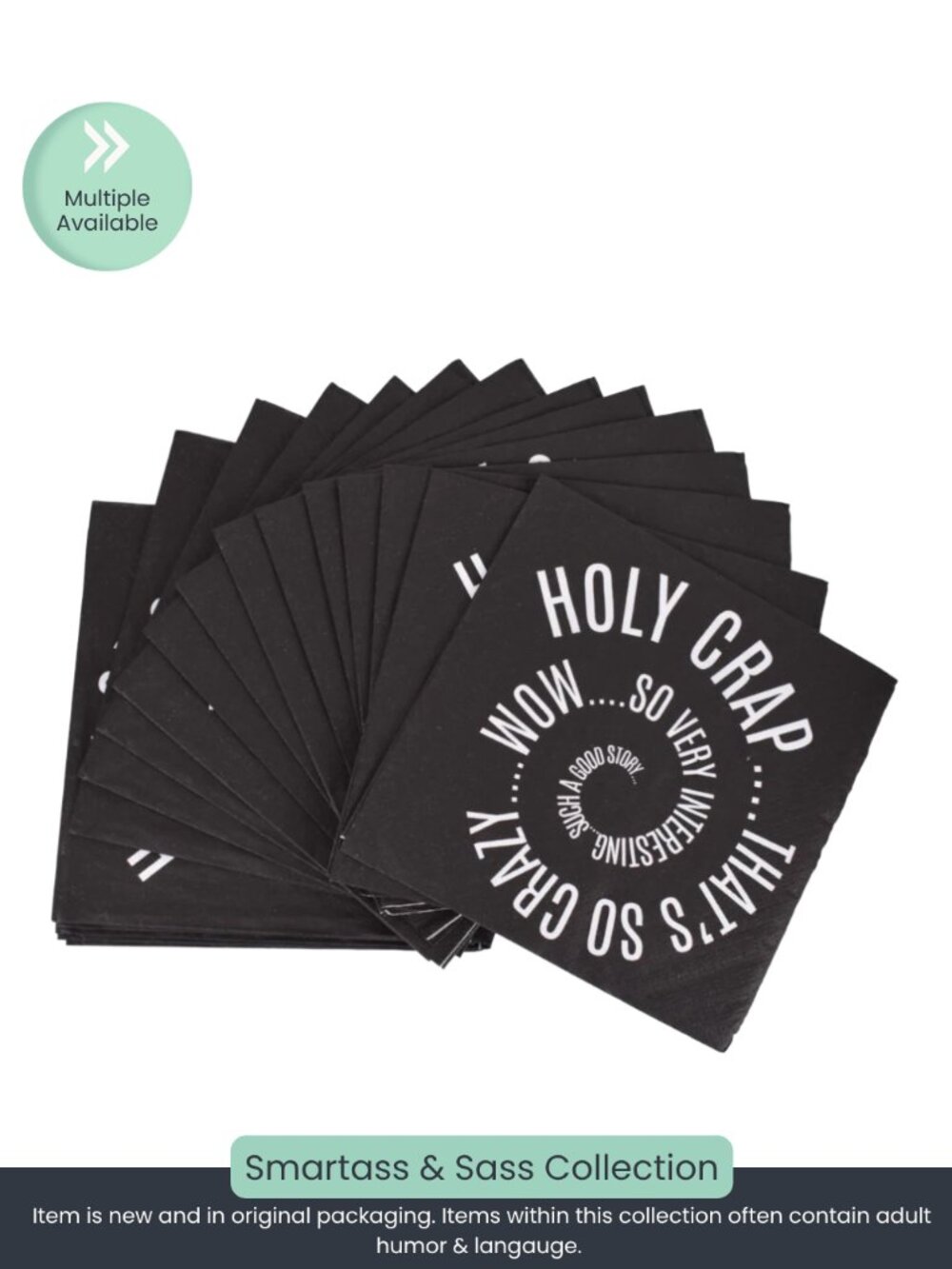 Holy Crap – Funny Beverage Napkins (20 Count)